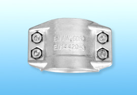 DIN2817/EN14420-3铝合金安全管夹两片式软管抱箍管箍