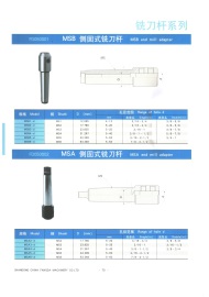 钛浩机械专业生产销售铣刀杆系列MSB侧固式铣刀杆/MSA侧固式铣刀杆