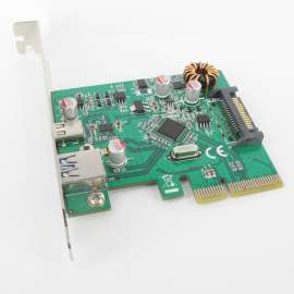 台式机PCIe转USB3.1扩展卡 Typy-c转接卡 高速USB3.1接口扩展卡
