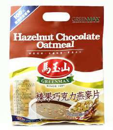 台湾进口食品 台湾马玉山 榛果巧克力燕麦片 10袋入*12包（一箱）